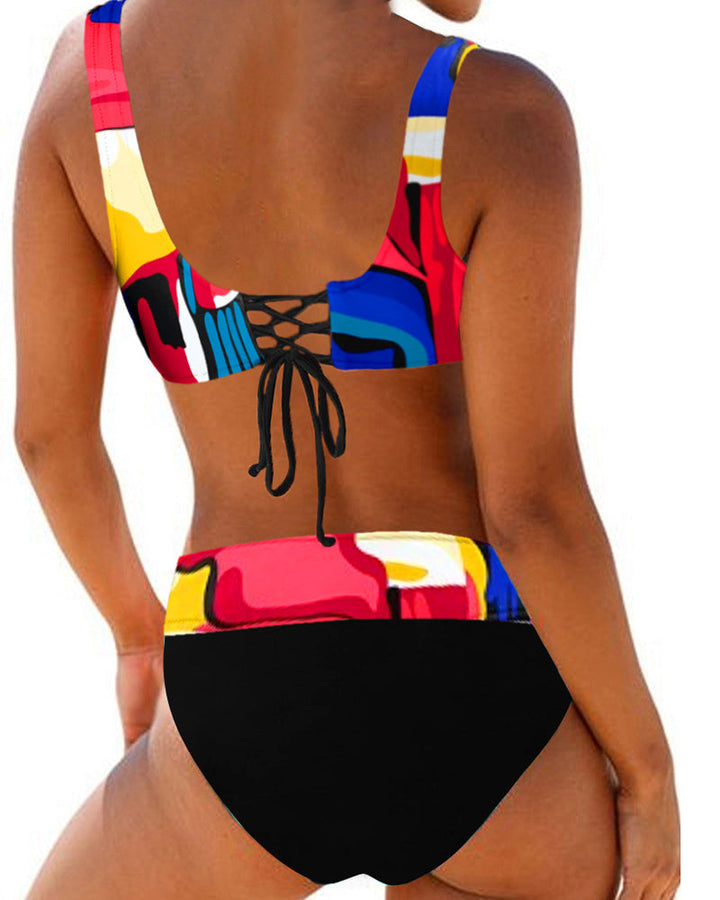 Eva | Lebhafter Bunter Bikini