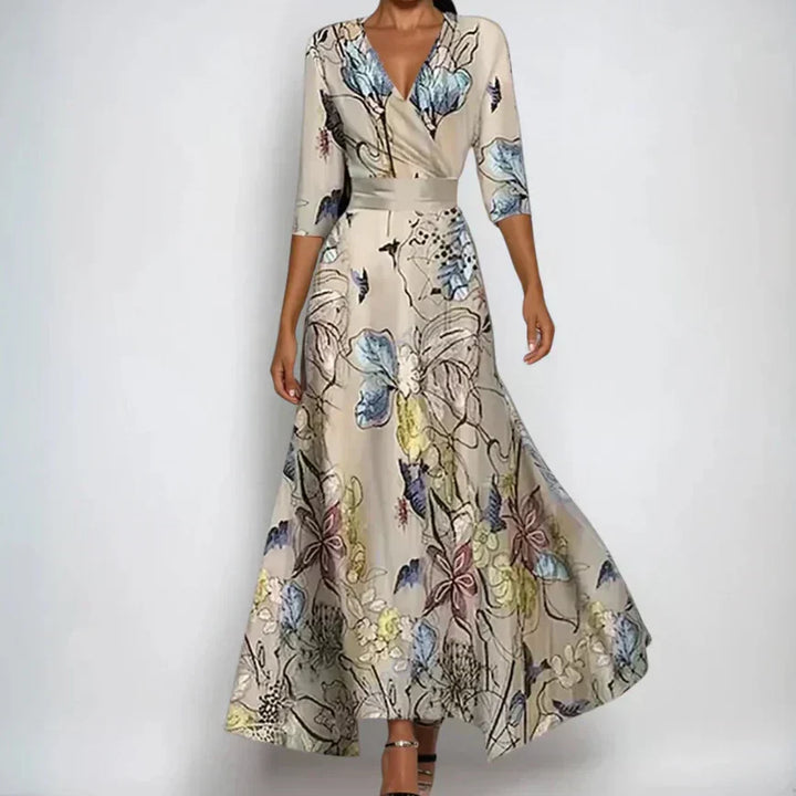 Emily | Elegantes Blumenmuster-Kleid