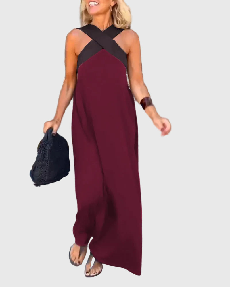 Elena | Elegantes Fluid-Maxikleid