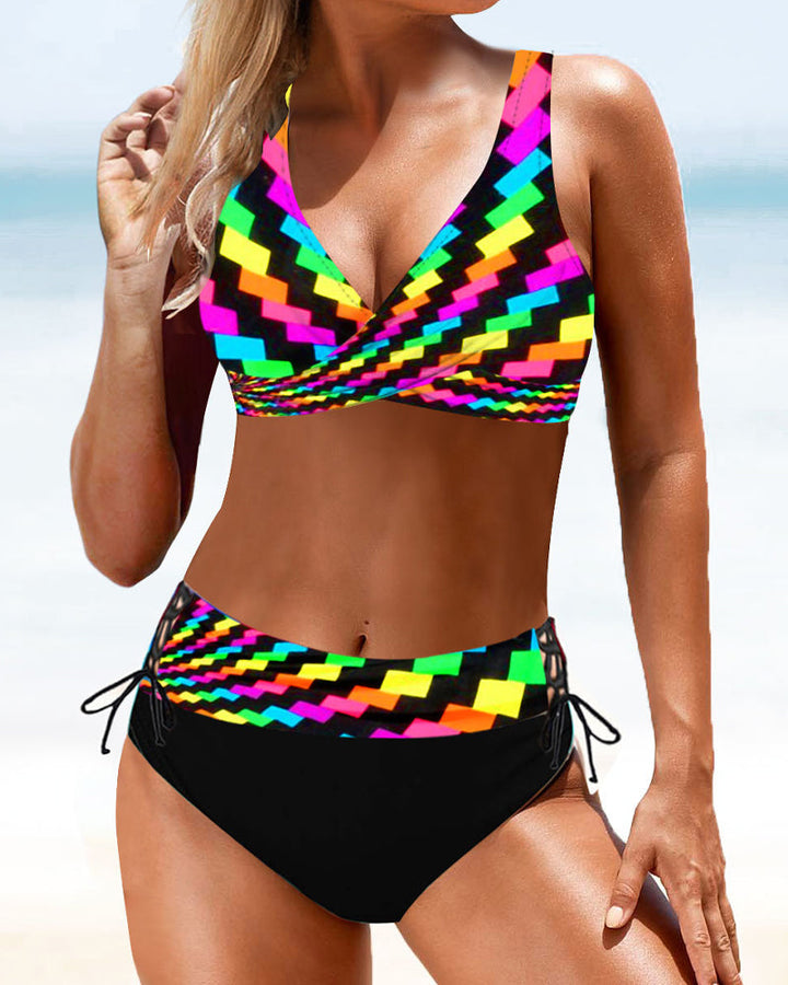 Eva | Lebhafter Bunter Bikini