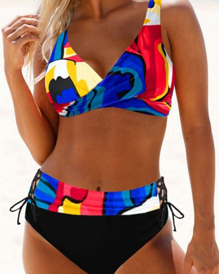 Eva | Lebhafter Bunter Bikini