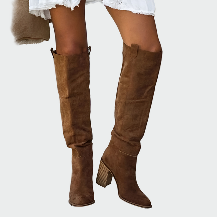 Knöchelhohe Leder-Stiefel mit orthopädischer Unterstützung