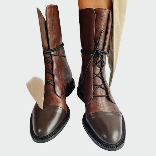 Lederne orthopädische Stiefel